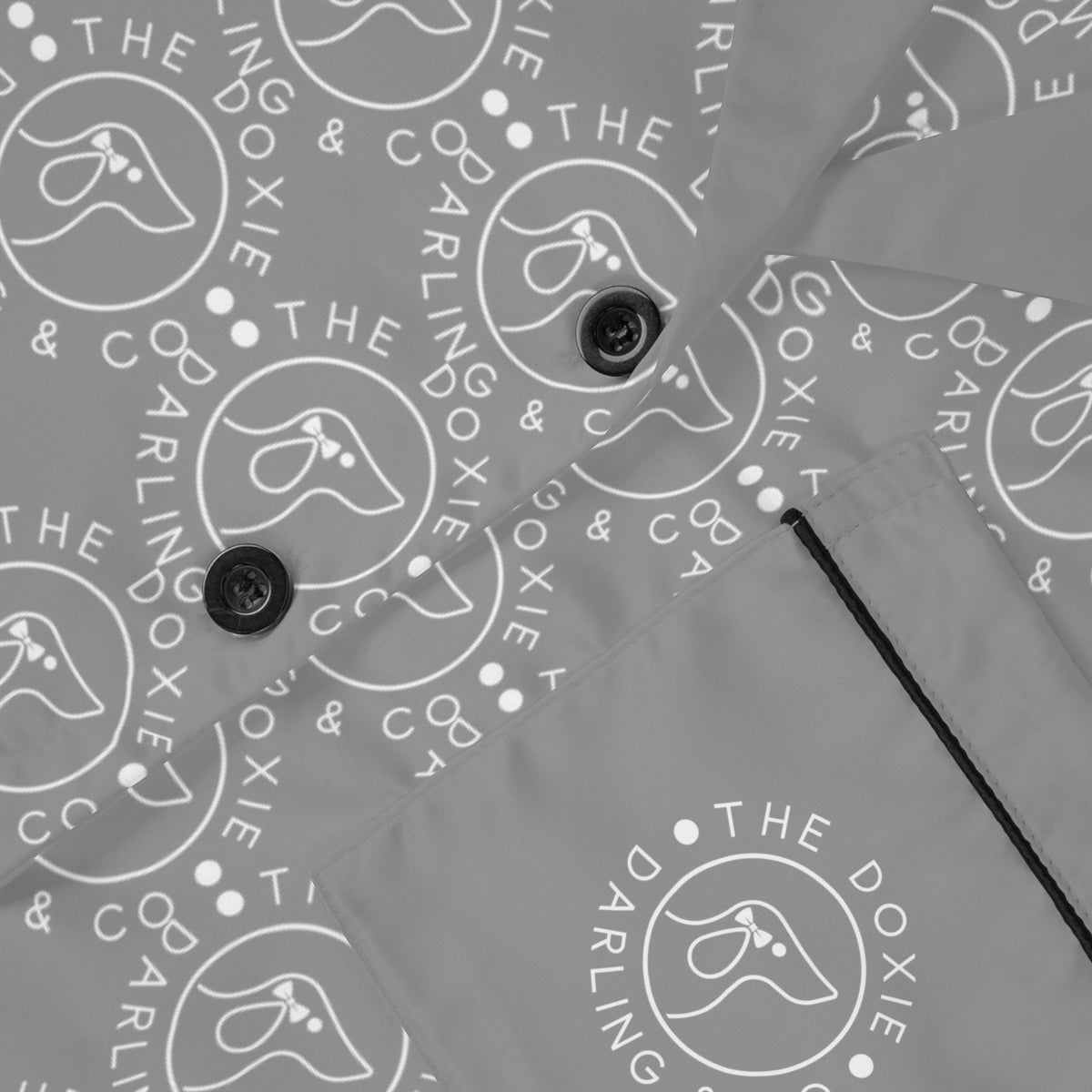 Darling Collection Grey Satin Pajamas Set – The Doxie Darling Co.